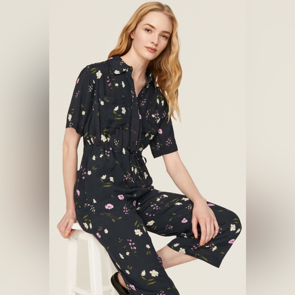 Designer Thakoon floral jumpsuit size 2 MSRP $370